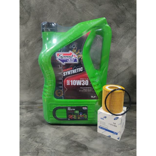 SPEEDOIL 10W-30 น้ำมันเครื่องสังเคราะห์แท้ 100% + กรอง สำหรับเครื่องยนต์ดีเซล ขนาด 7 ลิตร