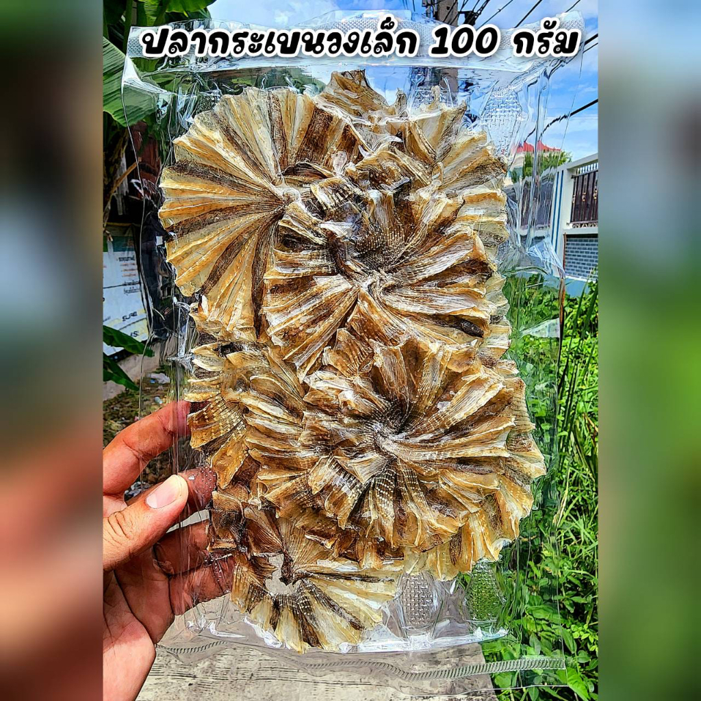ปลากระเบนวงเล็กแบบจืด แพ็คใหญ่ น้ำหนัก100กรัม ได้หลายวง อาหารทะเลแห้งแพ็คใหญ่ราคาถูกอาหารทะเลแห้งแพ็คซีลสูญอากาศอย่างดี