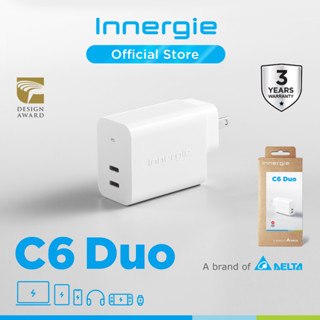 Innergie C6 Duo USB-C Power Adapter (หัวปลั๊ก US แบบถอดเปลี่ยนได้)