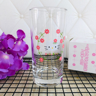 แก้วใส Sanrio Tokyo, Japan ลาย Hello Kitty มือสอง ราคาถูก 🥛