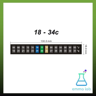 เทอร์โมมิเตอร์ แบบสติกเกอร์ วัดอุณหภูมิ ถังน้ำ ตู้ปลา Sticker Thermometer