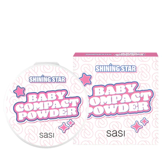 SASI Shining Star Baby Compact Powder (8.5g.) ศศิ แป้งเด็กอัดแข็ง
