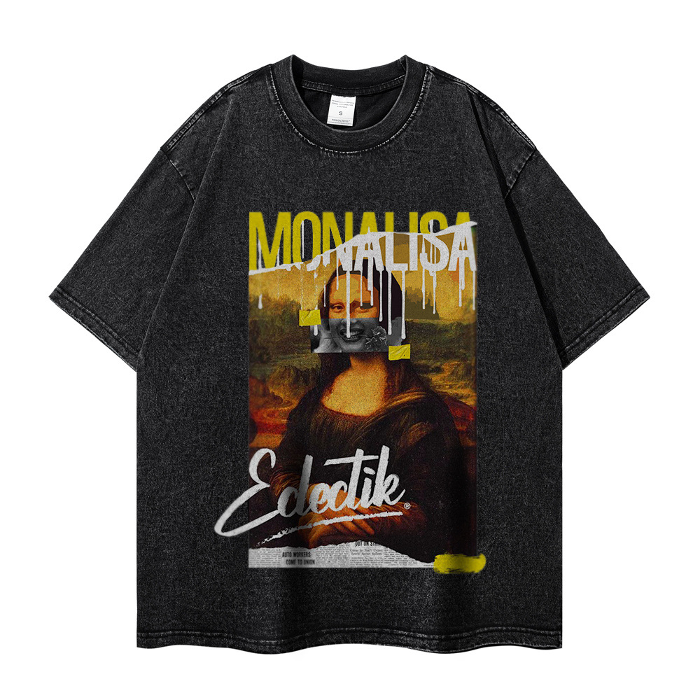 [ใหม่ล่าสุด] รุ่น Monalisaa V1 เสื้อฟอกโวเวอร์ไซส์แนวสตรีทแฟชั่น สกรีนDTGสุดเฟี้ยวไม่ลอกไม่หลุด เนื้อผ้าหนาCotton100%