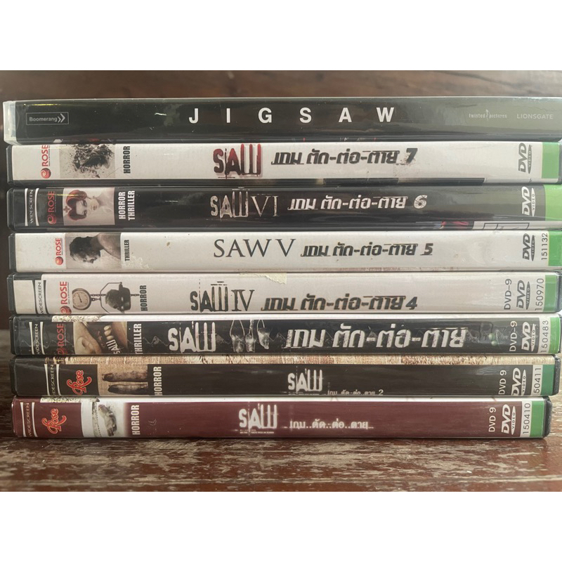 [DVD 8 Disc]  SAW 1-8 (DVD)/ เกม..ตัด..ต่อ..ตาย..ภาค 1-8 (ดีวีดีมือ 2)