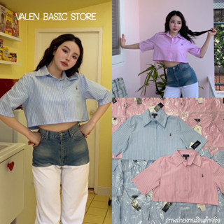 เสื้อเชิ้ตคอปกทรงครอป Polo Ralph 🧸🏷️VALEN BASIC STORE💯