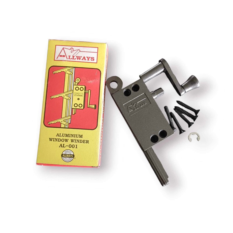 มือหมุนบานเกล็ด สีรมดำ Allways No. AL-001