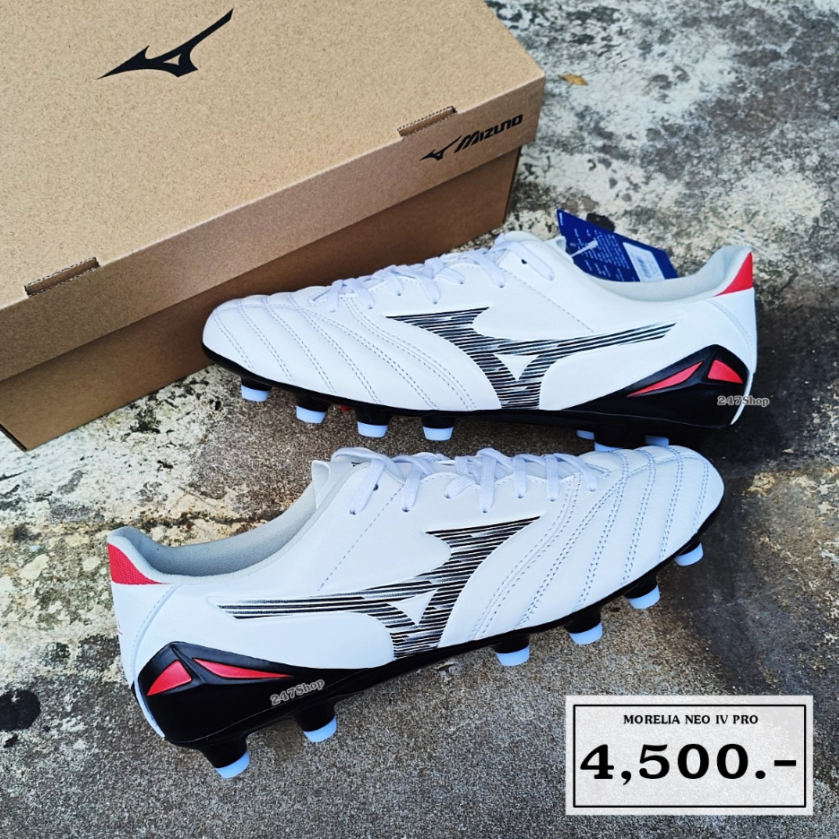 รองเท้าฟุตบอล สินค้าพร้อมส่ง MIZUNO รหัส P1GA233409 รุ่น MORELIA NEO IV PRO