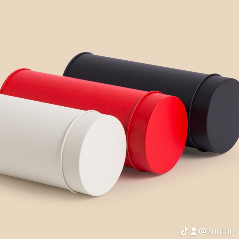 📣❤️กระป๋องเก็บชาโลหะ 2 ชั้น กระปุกเก็บชา  กระป๋องเก็บสมุนไพ ทรงกระบอก 5 สี[K47] - รูปที่ 6