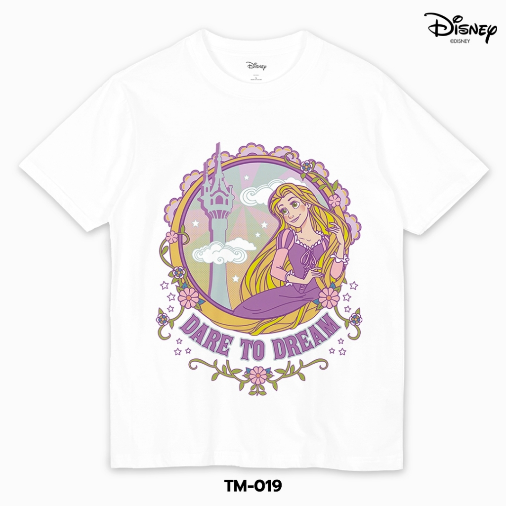 Power 7 Shop เสื้อยืดการ์ตูน "Rapunzel" คอลเลคชั่น "Disney Classics" (TM-019)