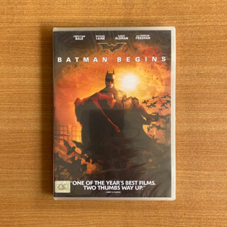 DVD : Batman Begins (2005) แบทแมน บีกินส์ ภาค 1 [มือ 1] Christopher Nolan / DC ดีวีดี หนัง แผ่นแท้ ตรงปก