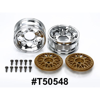 TAMIYA 50548 2-PIECE MESH WHEELS (1 PAIR, 4WD/FWD TOURING &amp; RALLY CAR) 26mm