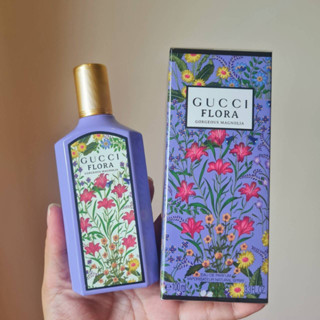 Gucci Flora Gorgeous Magnolia Eau de Parfum 100ml. กล่องซีล รุ่นใหม่ปี  2023