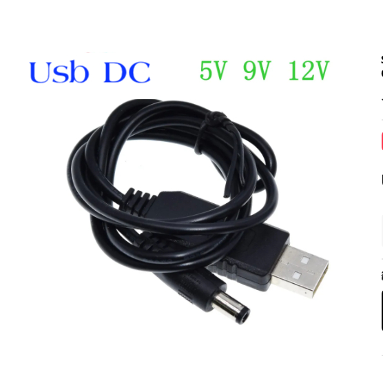 USB กับสายไฟ DC 5V ถึง12V Boost Converter 8อะแดปเตอร์ USB To DC แจ็คชาร์จสำหรับเราเตอร์อินเตอร์เน็ตไร้สาย Mini พัดลมลำโพ