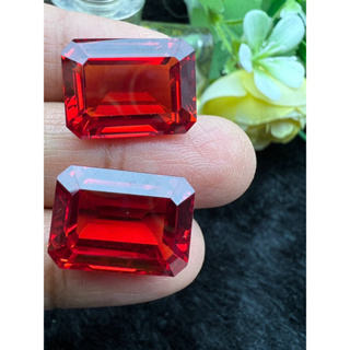 Lab Padparacha 18x13mm 1 pieces weight 23 carats