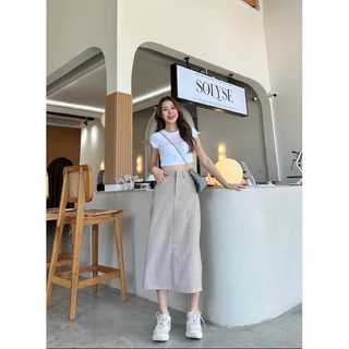 พร้อมส่ง‼️สาวพลัสไซร์ S-5XL(ทักแชทสอบถามก่อน) กระโปรงสไตล์ y2k งานซิปตะขอหน้า ดีเทลผ่าหลัง สาวพลัสไซร์ แอบเซ็กซี่นิดๆ