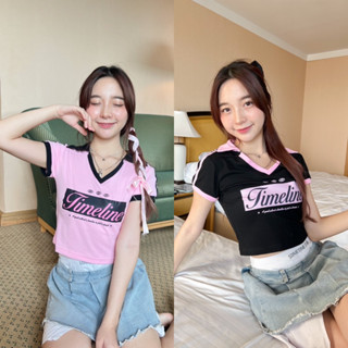 Honey mood Polo Crop รุ่นใหม่ทรงยอดฮิต ติดกระแส! 💐🧸