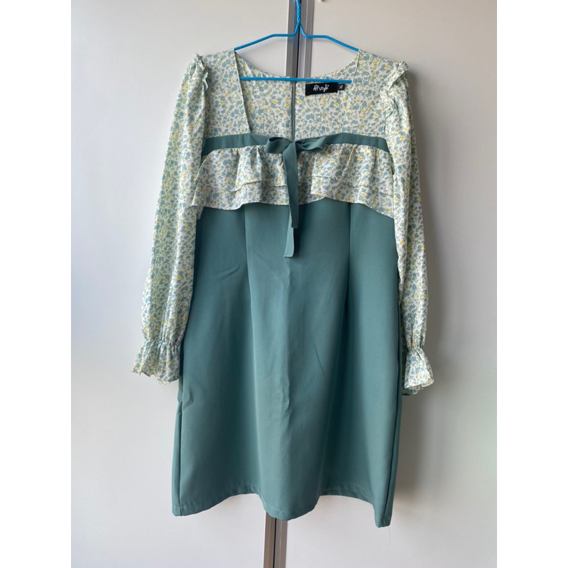 เดรส XL เขียว งานป้ายAP Style