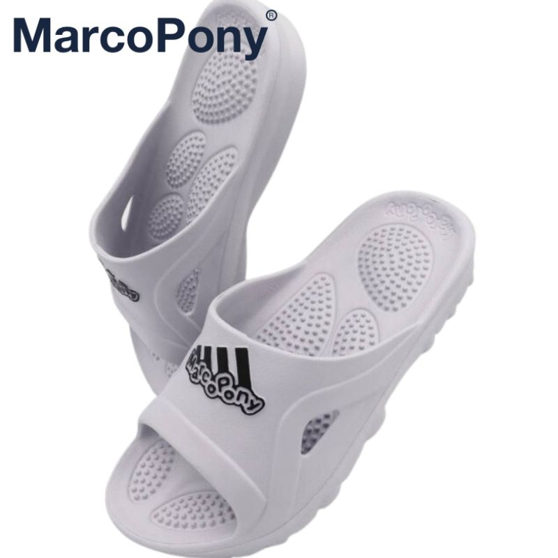 Marco Pony รองเท้าแตะ 4cm ความรู้สึกในการเหยียบ พื้นหนา หลากสี กันลื่น กันน้ำ EVA ออกไปข้างนอก ห้องน้ำ ผู้ชาย MH9004
