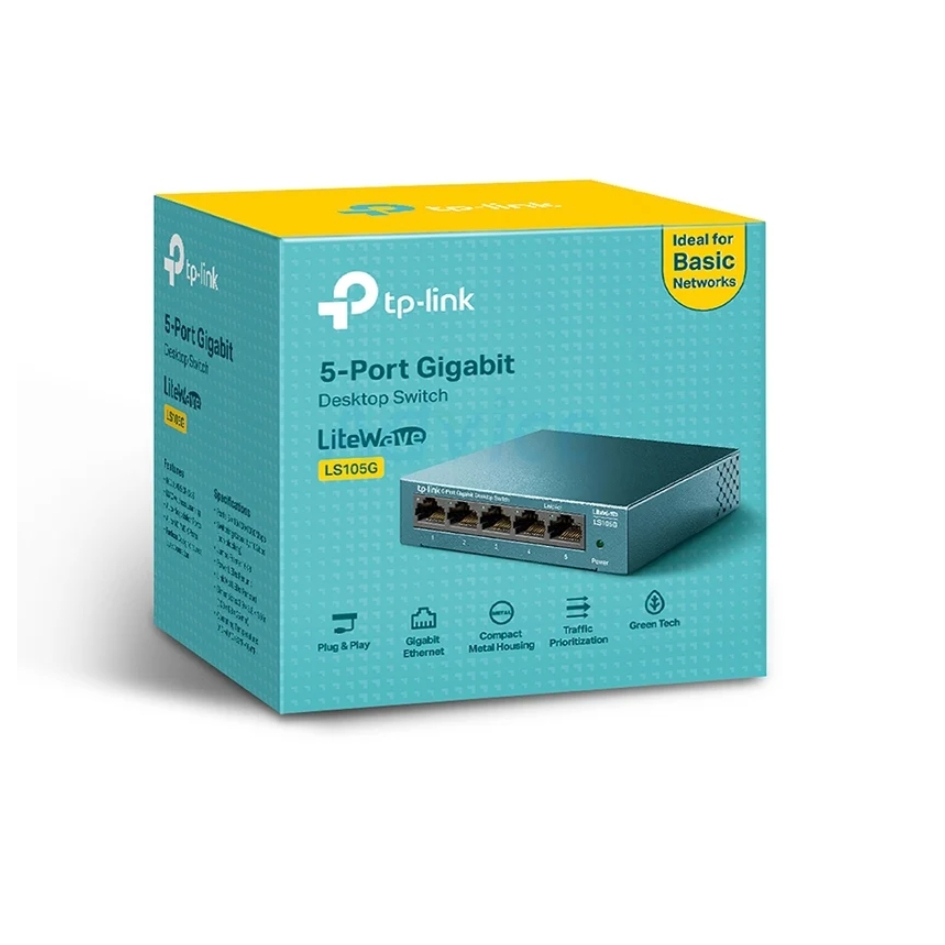 Gigabit Switching Hub 5 Port TP-LINK LS105G (4'')