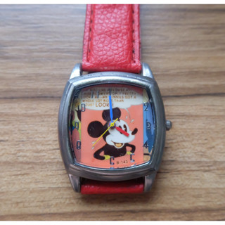 Disney Mickey Mouse Watch Size 34mm สีเงิน มือสอง ของแท้