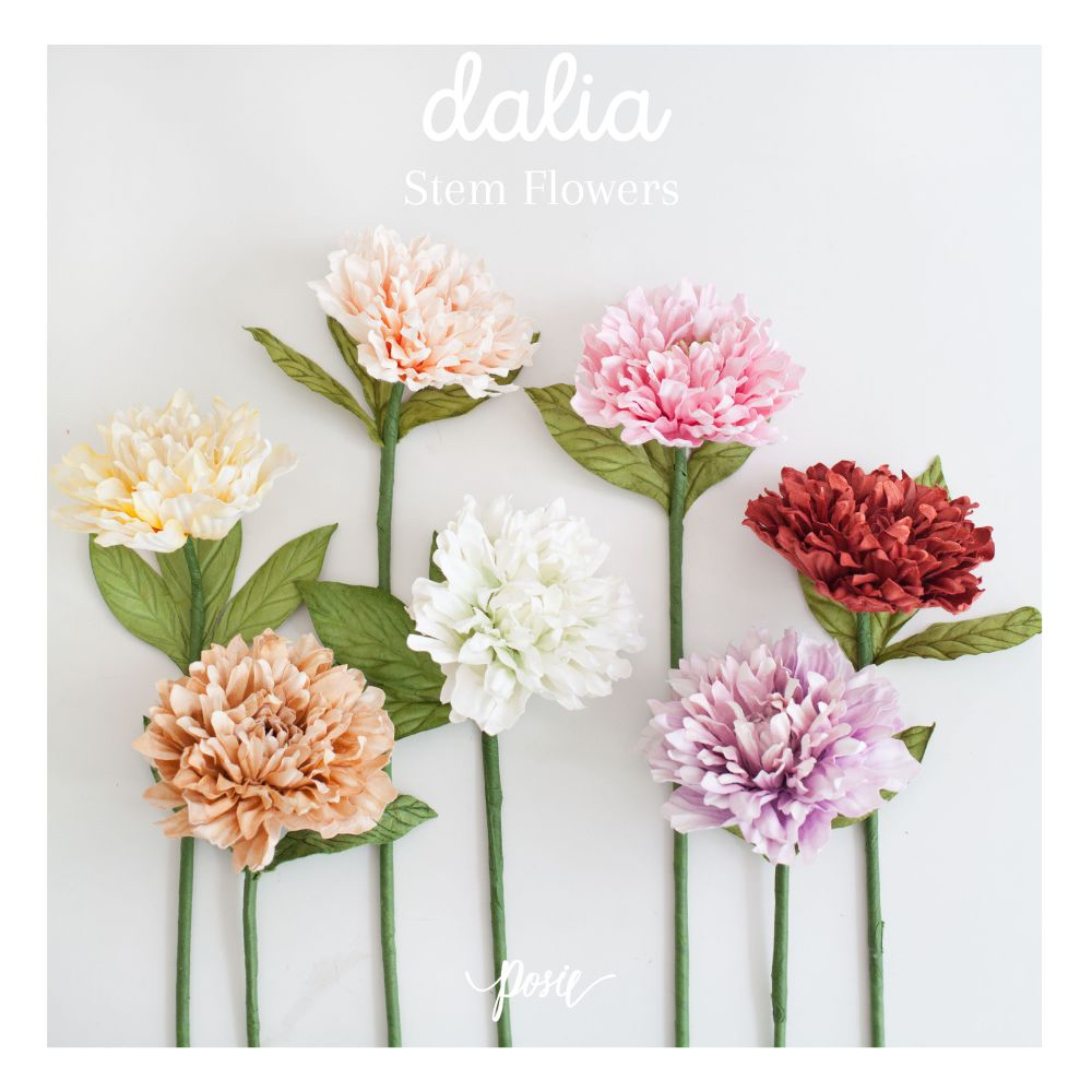 POSIE Dalia Artificial Flower โพซี่ ดอกดาเลีย ดอกไม้ประดิษฐ์จากกระดาษสา มีกลิ่นหอม พร้อมส่ง