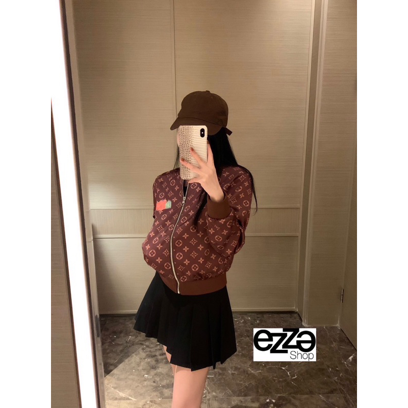 L UIS VUI ON MONOGRAM PUMKIN COLLECTION BOMBER JACKET