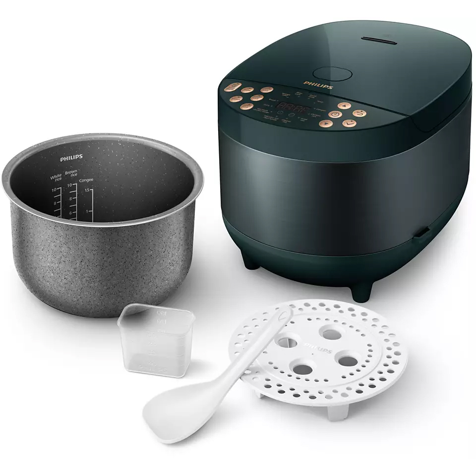 Philips Digital Rice Cooker หม้อหุงข้าวดิจิตัล 1.8 ลิตร รุ่น HD4518/62 รับประกันศูนย์ฟิลิปส์ 2 ปี