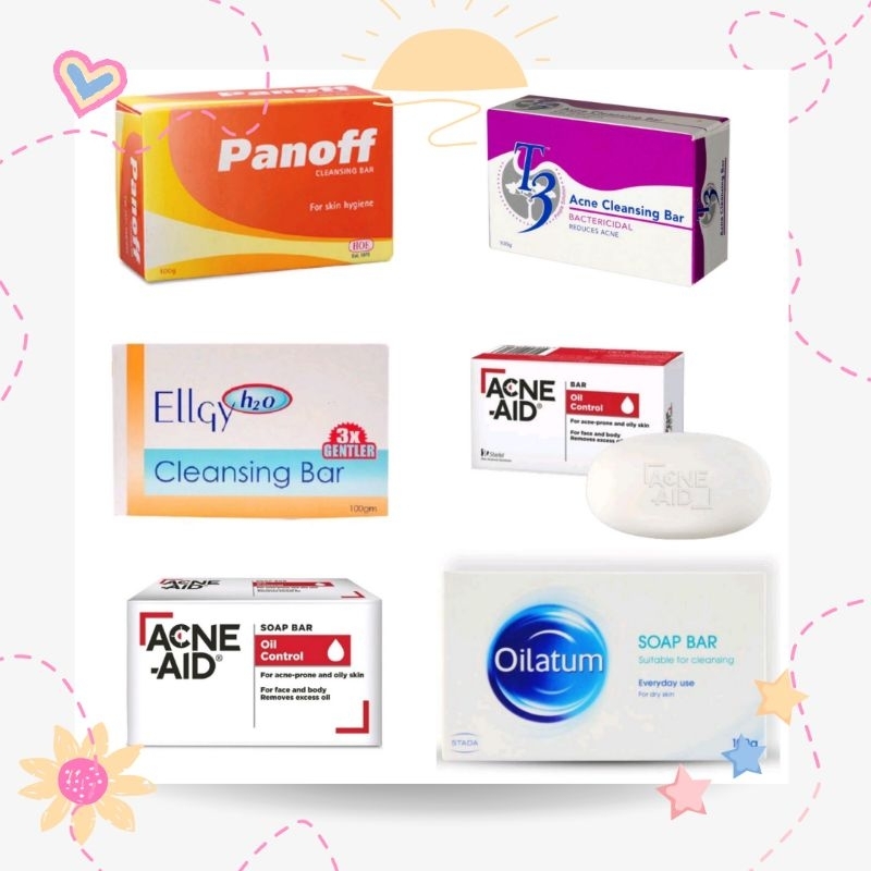 สบู่ สบู่ก้อน Oilatum / Panoff / Ellgy H2O / T3 / Acne Aid