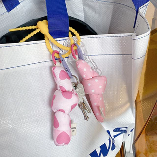 Ambag พวงกุญแจแบบผูกงานสีพาสเทล