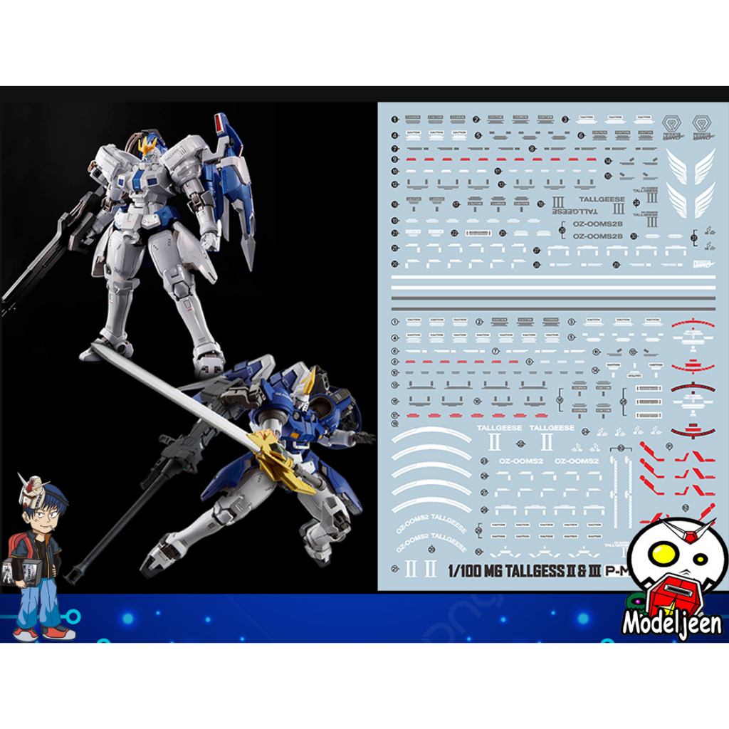 169 Water Decal MG1/100 Tallgeese II & III ยี่ห้อ S.I.M.P. Model Decal