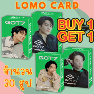 🆓1 FREE 1🆓 Lomo Card GOT7 บั้มใหม่ โลโม่การ์ดพิมพ์สี 1 ด้าน 30 ใบ