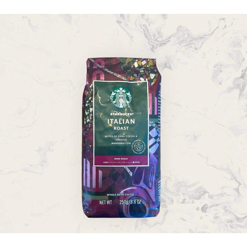 เมล็ดกาแฟสตาร์บัคคั่ว Starbuck Italian Roast Coffee 250 g 
