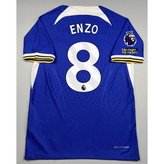 เสื้อบอล เพลเย่อ เชลซี เหย้า 2023-24 Player Chelsea Home 8 ENZO อาร์มพรีเมียร์ลีค ผ้าทอเกรดดีที่สุด