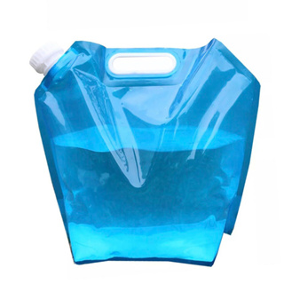 ถุงใส่น้ำพกพา Foldable water bag ขนาด 5L ขนาด 5 ลิตร พับเก็บได้ T1903