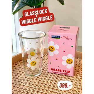 พร้อมส่งแท้💯ไม่ต้องรอพรี🌼 Wiggle Wiggle x Glasslock Glass Cup 500ml แก้วน้ำ