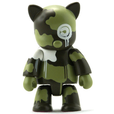 Toy2R : Camo Kat - Hixsept - Qee Key Chain Collection - Series 5B Designer Collection - งานแท้ มือ1 