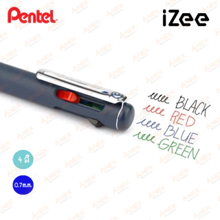 Pentel ปากกาลูกลื่นเพนเทล BXC467 รุ่น iZee 4สีใน1แท่ง (จำนวน 1แท่ง)