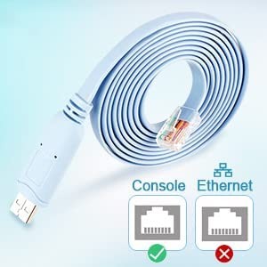 USB To RJ45 Cisco Console Cable 1.8m Console Cable USB Type A Male to RJ45 Male