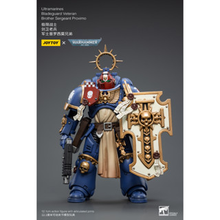 พรีออเดอร์ JOYTOY 1/18 Ultramarines Bladeguard VeteranBrother Sergeant Proximo JT2337