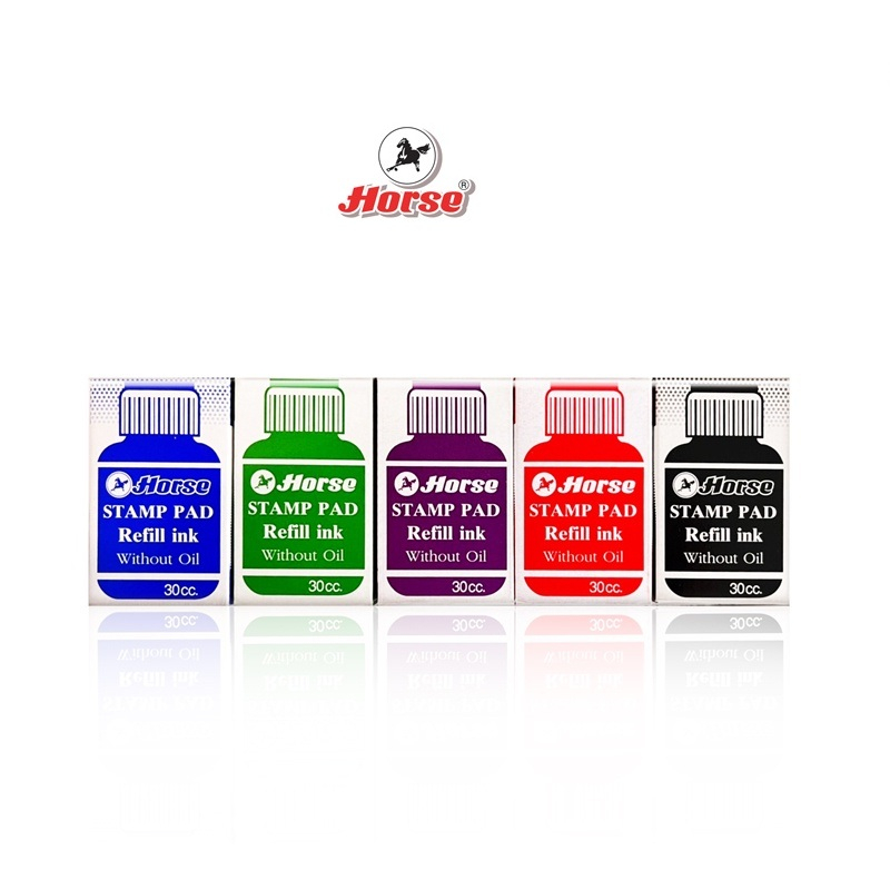 HORSE ตราม้า หมึกเติมแท่นฯ Horse 30cc มีแปรง   จำนวน 1 ขวด