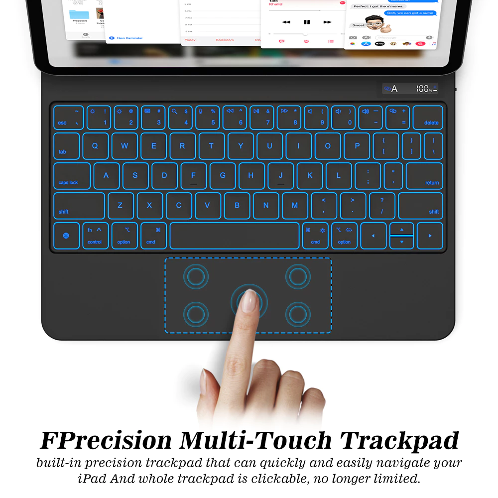 GOOJODOQ Thai คีย์บอร์ด พร้อมหน้าจอ LCD สําหรับ IPad Pro 11 Pro 12.9 Air5 Air4 Air6 11" 13" 2024 thumbnail 4