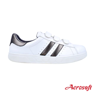 Aerosoft (แอโร่ซอฟ) รองเท้าผ้าใบผู้หญิง ผู้ชาย เพื่อสุขภาพ ผ้าใบสีดำ รุ่น EURO D2 (SN7810/SN8810)