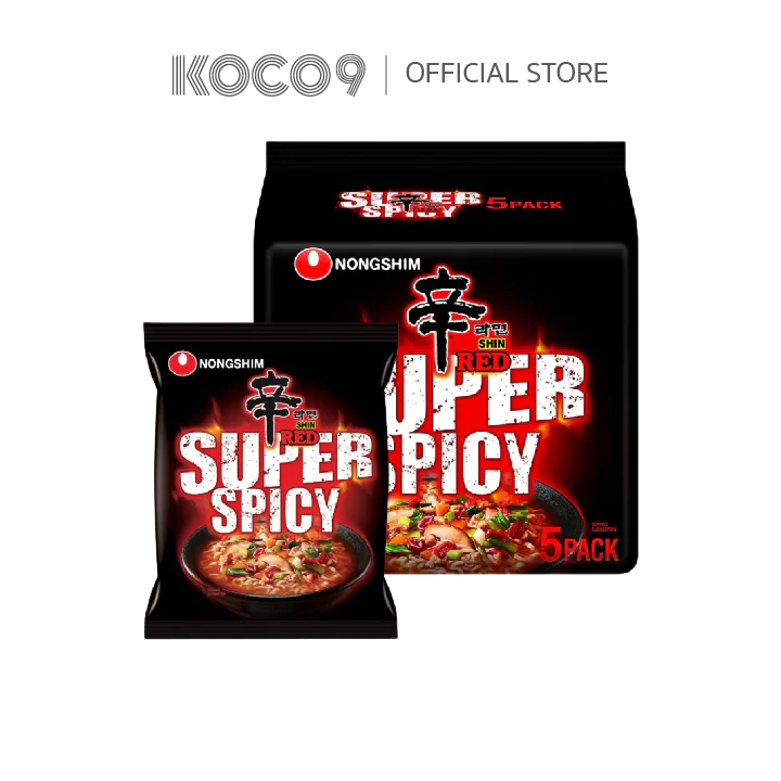 Nongshim Shin Ramyun Red Super Spicy นงชิมรามยอน ชิน เรด ซูปเปอร์ สไปซี่