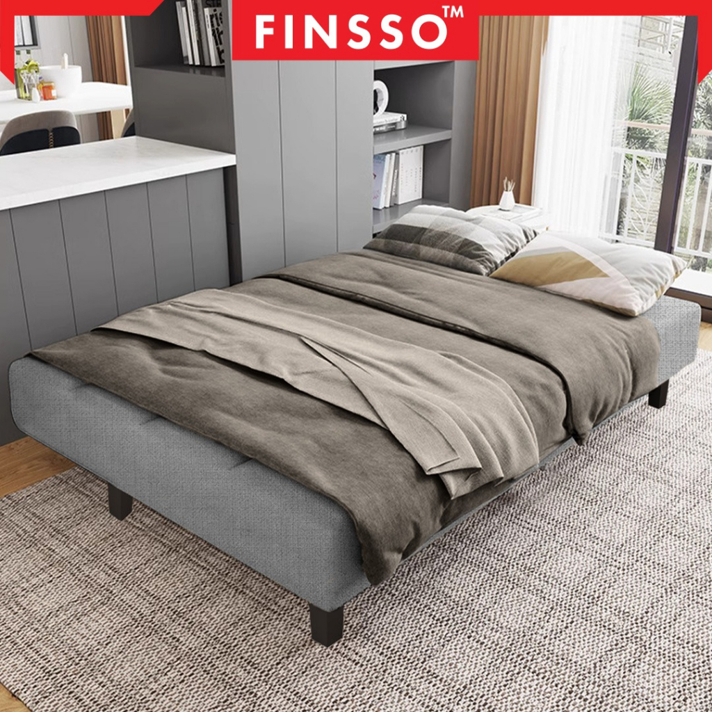 🏮รับประกัน 1 ปี🏮FINSSO: โซฟา โซฟาเบด โซฟาสามารถพับลงเป็นเตียงได้ นอนได้ 3 ระดับ 2-in-1 (OLLY โซฟาเบดพับได้)/ โซฟาปรับนอน รูปที่ 4