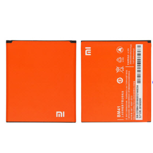 แบตเตอรี่ Xiaomi Redmi 1,1S,2,2A,2S(BM41) 5.6x6.5 cm. 2050 mAh.