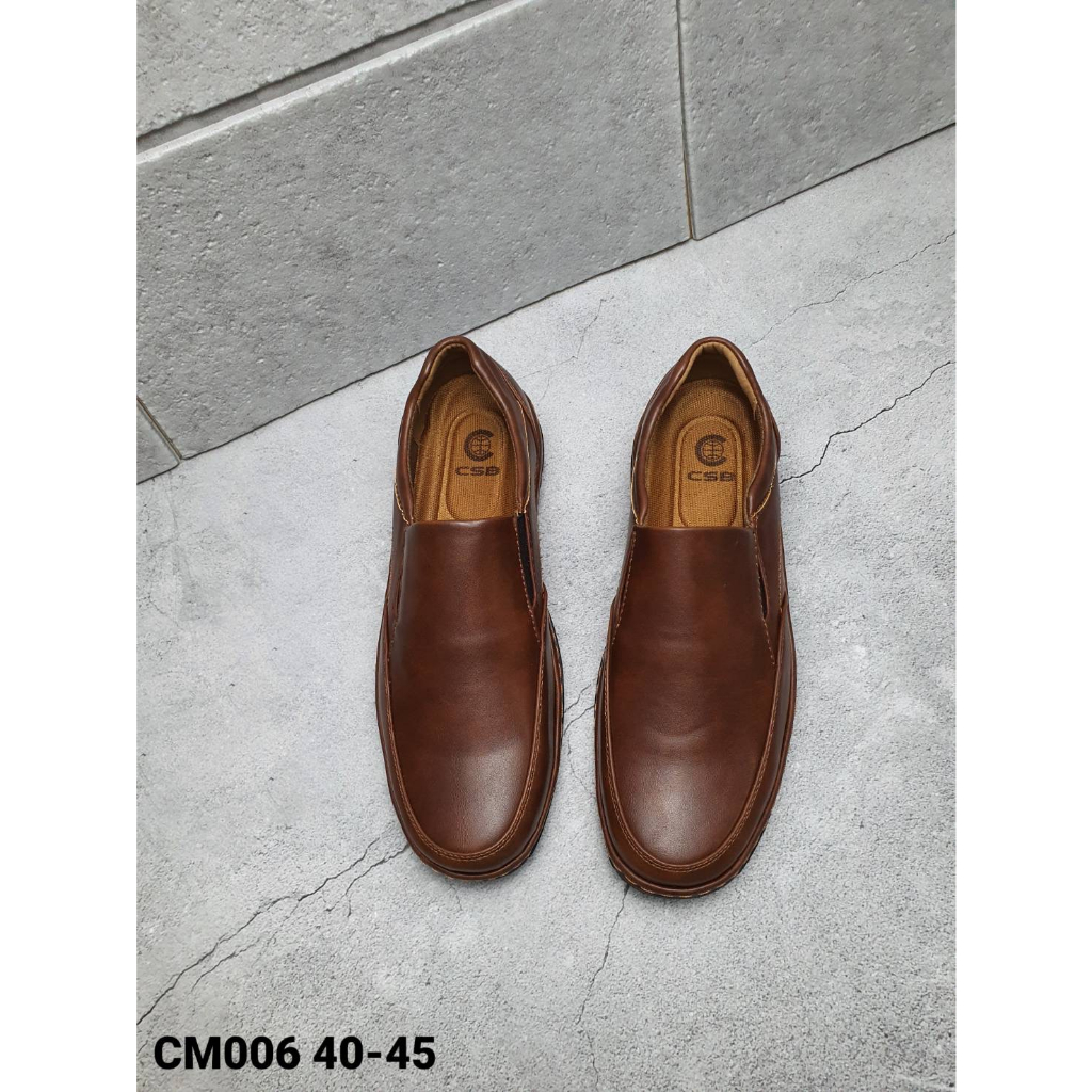 CM006รองเท้าลำลองผู้ชายหนังเงาไซส์40-45