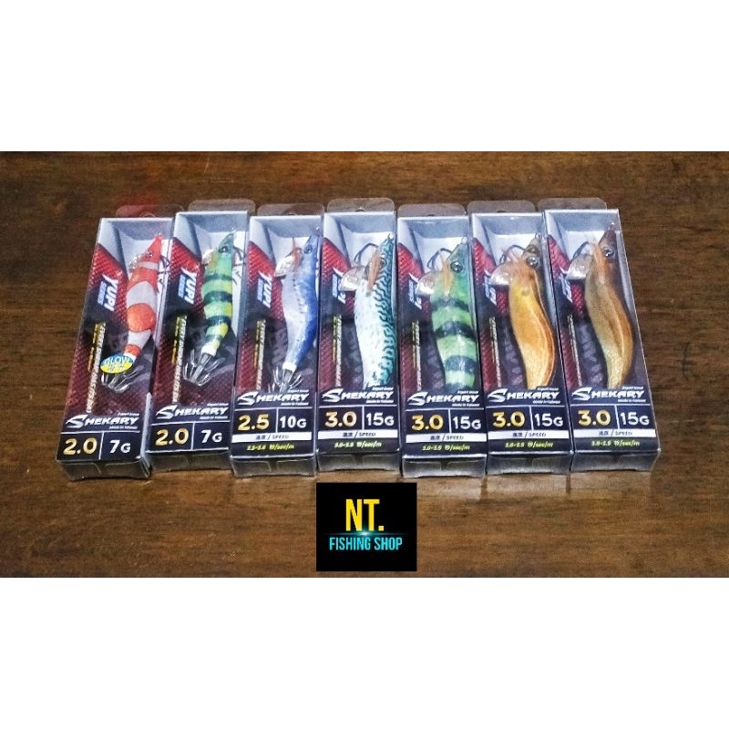 โยกุ้งตกหมึก Shekary รุ่น YUPI และรุ่น Rango