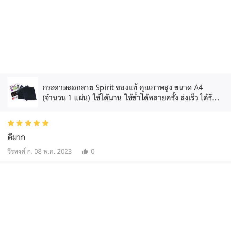 💥กระดาษลอกลาย Spirit ของแท้ คุณภาพดี💥 ขนาด A4 (จำนวน 1 แผ่น) ใช้ได้นาน ใช้ซ้ำได้หลายครั้ง ส่งเร็ว ได้รับของ 1-2 วัน - รูปที่ 3