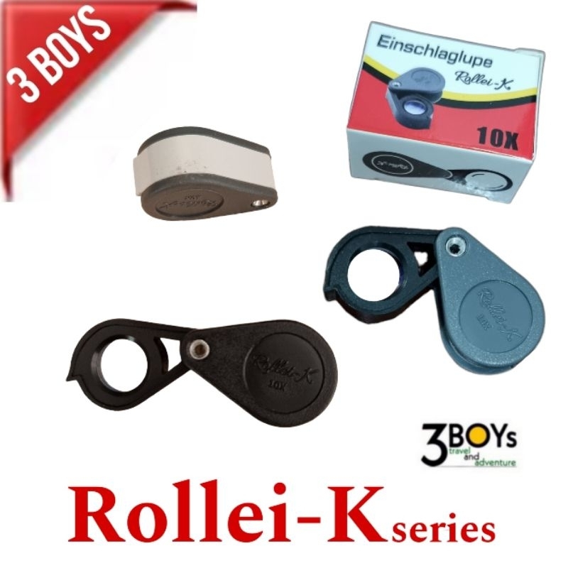 เลนส์ขยาย Rollei 10x กำลังขยาย10เท่า หน้าเลนส์ 12 mm. เลนส์แก้ว เคลือบมัลติโค๊ด เลนส์ใส ส่องสบายตา รุ่นปัจจุบัน