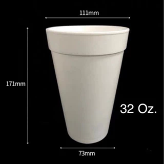แก้วโฟม Double cup แก้วลีน 32oz. และ 16oz. พร้อมส่ง🍇